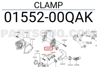 Nissan 0155200QAK CLAMP
