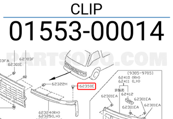 Nissan 0155300014 CLIP