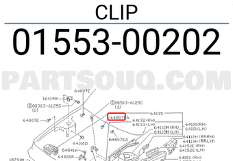 Nissan 0155300202 CLIP