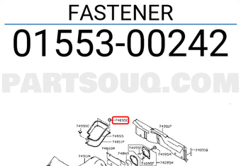 Nissan 0155300242 FASTENER