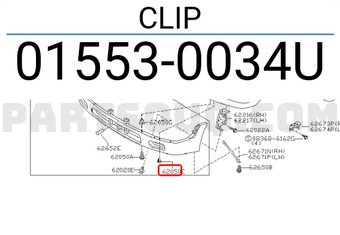 Nissan 015530034U CLIP