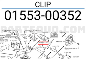 Nissan 0155300352 CLIP