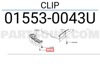 Nissan 015530043U CLIP