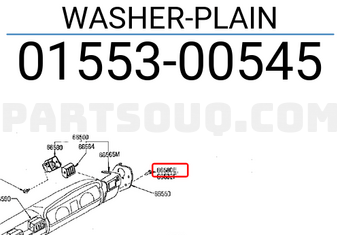 Nissan 0155300545 WASHER-PLAIN