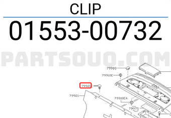 Nissan 0155300732 CLIP