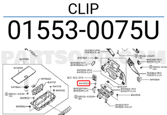 Nissan 015530075U CLIP
