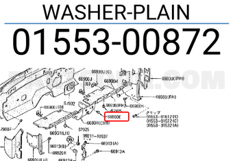 Nissan 0155300872 WASHER-PLAIN
