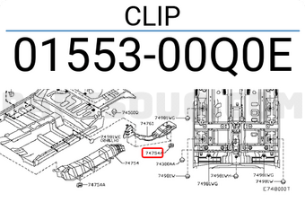 Nissan 0155300Q0E CLIP