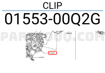 Nissan 0155300Q2G CLIP