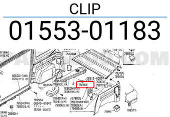 Nissan 0155301183 CLIP