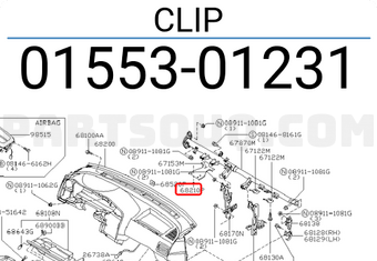 Nissan 0155301231 CLIP