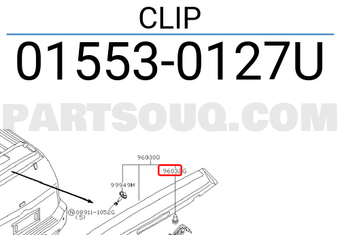Nissan 015530127U CLIP