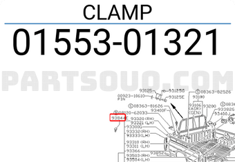 Nissan 0155301321 CLAMP