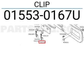 Nissan 015530167U CLIP