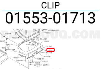 Nissan 0155301713 CLIP