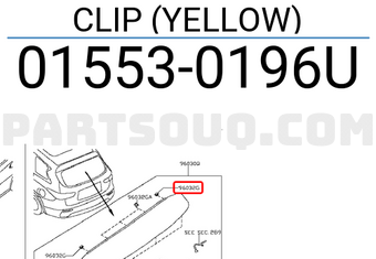 Nissan 015530196U CLIP (YELLOW)