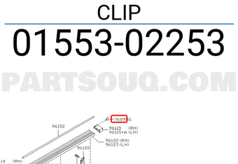 Nissan 0155302253 CLIP