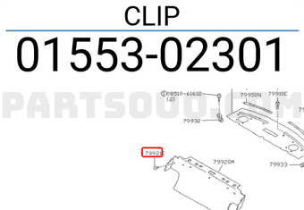 Nissan 0155302301 CLIP