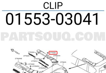 Nissan 0155303041 CLIP