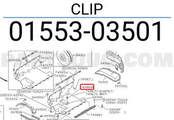 Nissan 0155303501 CLIP