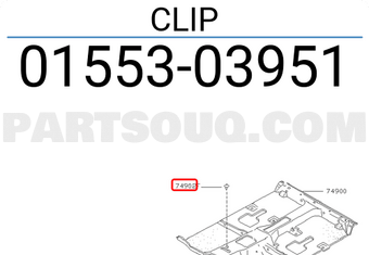 Nissan 0155303951 CLIP