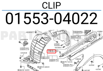Nissan 0155304022 CLIP