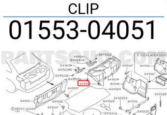 Nissan 0155304051 CLIP