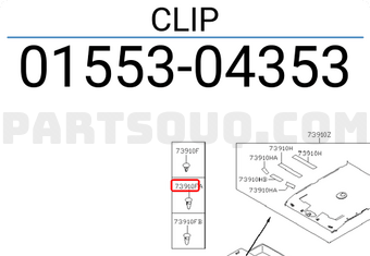 Nissan 0155304353 CLIP