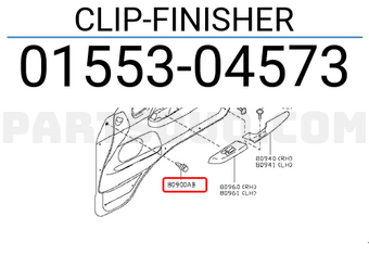 Nissan 0155304573 CLIP-FINISHER