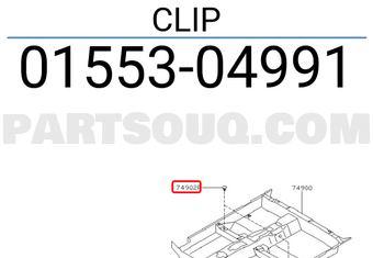 Nissan 0155304991 CLIP