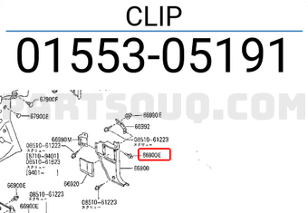 Nissan 0155305191 CLIP