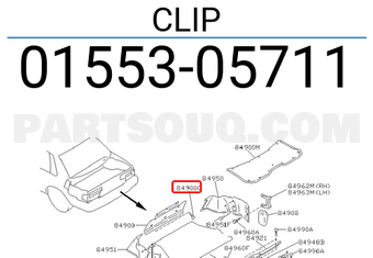 Nissan 0155305711 CLIP