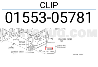 Nissan 0155305781 CLIP