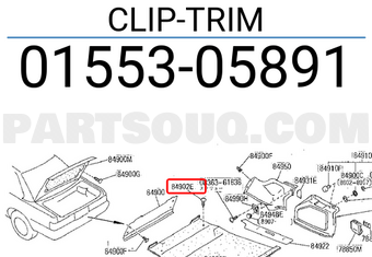 Nissan 0155305891 CLIP-TRIM