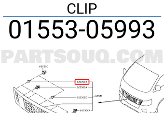 Nissan 0155305993 CLIP