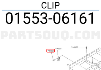 Nissan 0155306161 CLIP