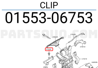 Nissan 0155306753 CLIP