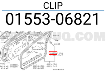 Nissan 0155306821 CLIP