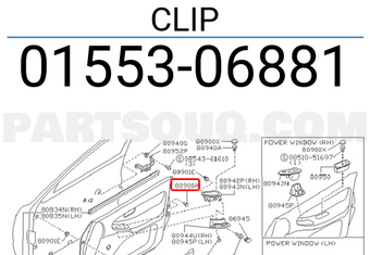 Nissan 0155306881 CLIP