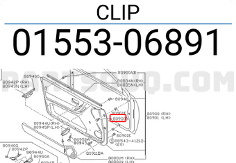 Nissan 0155306891 CLIP
