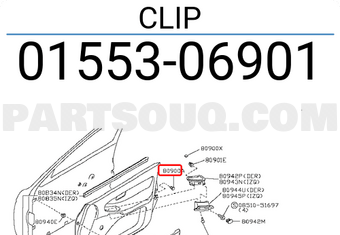 Nissan 0155306901 CLIP