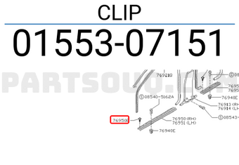 Nissan 0155307151 CLIP