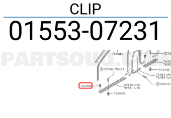 Nissan 0155307231 CLIP