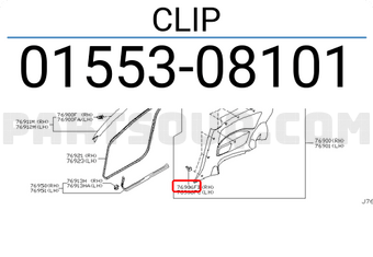 Nissan 0155308101 CLIP