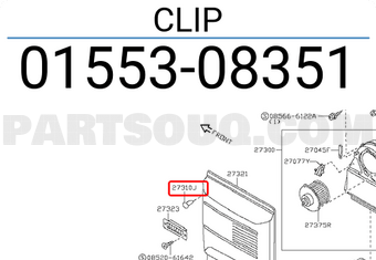 Nissan 0155308351 CLIP