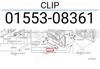 Nissan 0155308361 CLIP
