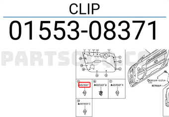 Nissan 0155308371 CLIP