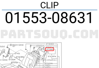 Nissan 0155308631 CLIP