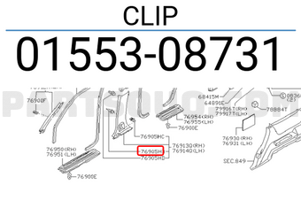Nissan 0155308731 CLIP