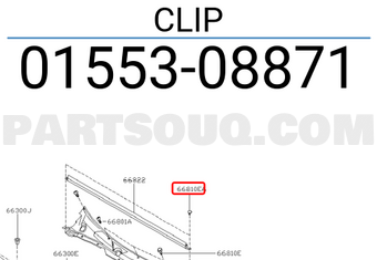 Nissan 0155308871 CLIP